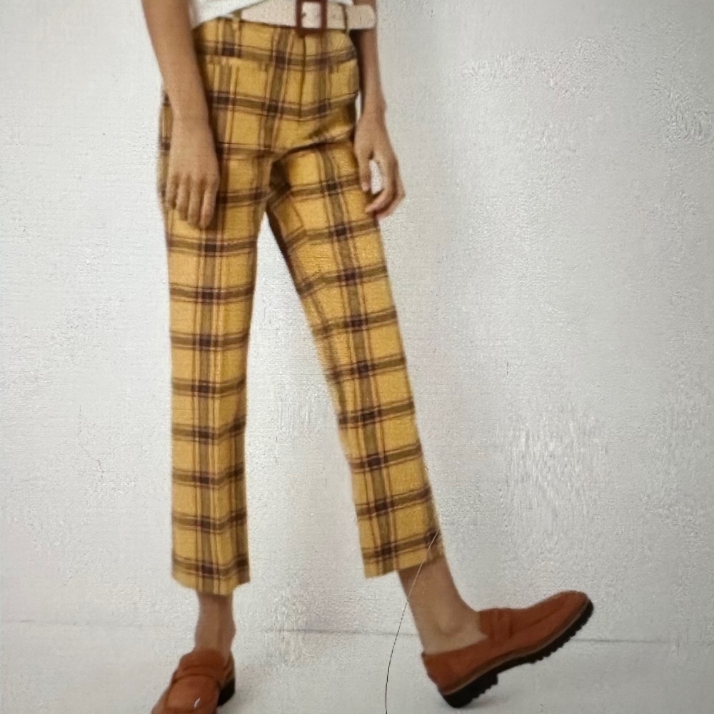 Anthropologie Plaid Pants by the Essential collection. - Picture 3 of 9